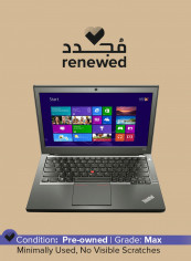 Renewed - Thinkpad X240 (2013) Laptop With 12.5-Inch Display, Intel Core i5 Processor/4th GEN/8GB RAM/256GB SSD/HD 4000 Graphics Black