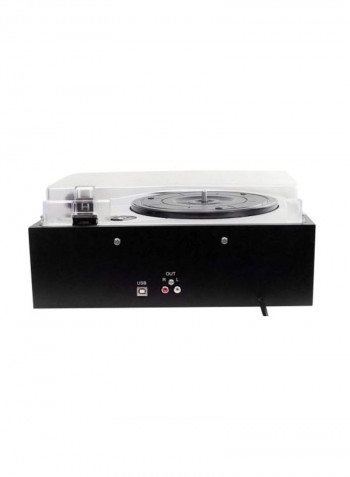 Retro Turntable Cassette Player Recorder PTTC4U Black/Silver/Clear
