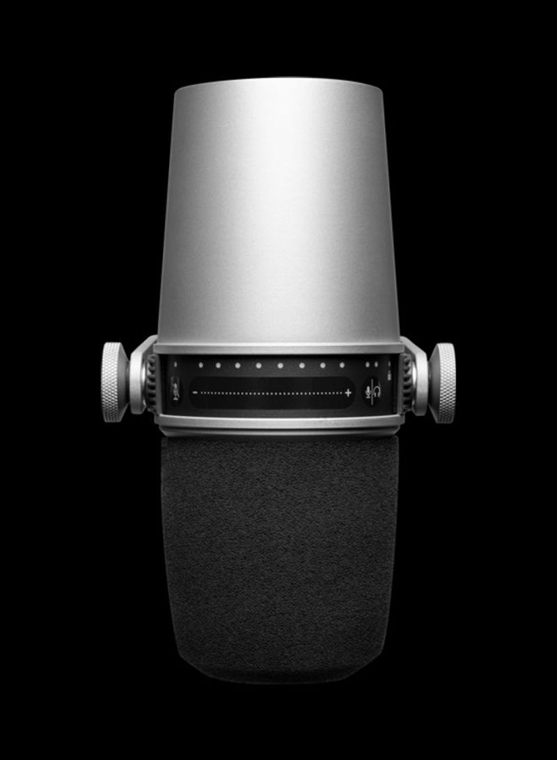 XLR/USB Speech Microphone MV7-S Silver