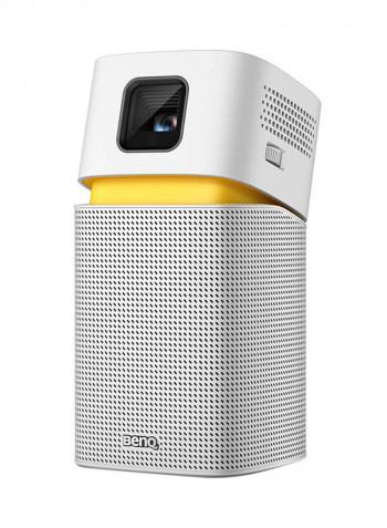 Portable WVGA DLP 200 Lumens Projector With Projecting Screen GV1 Silver