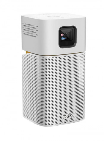 Portable WVGA DLP 200 Lumens Projector With Projecting Screen GV1 Silver