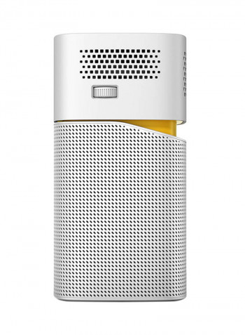 Portable WVGA DLP 200 Lumens Projector With Projecting Screen GV1 Silver