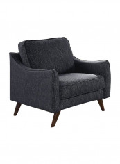 Hunter 1-Seater Sofa Grey/Brown 31.88x35.43x35.82inch