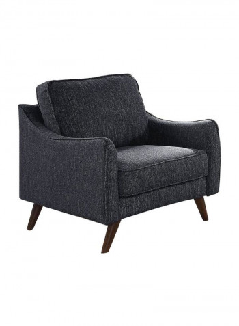 Hunter 1-Seater Sofa Grey/Brown 31.88x35.43x35.82inch