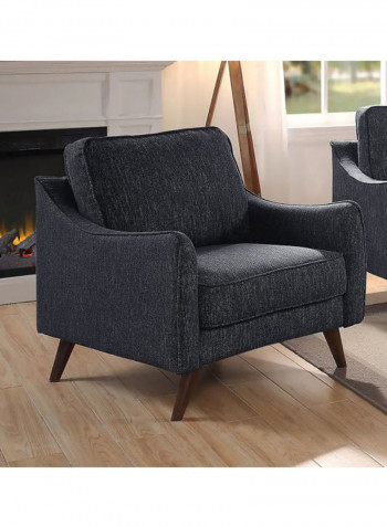 Hunter 1-Seater Sofa Grey/Brown 31.88x35.43x35.82inch