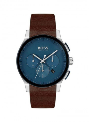 Men's Contemporary Sport Leather Chronograph Watch 1513760