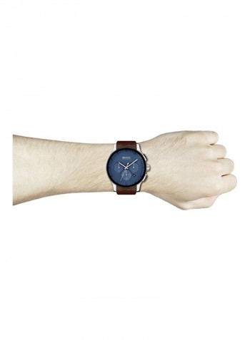 Men's Contemporary Sport Leather Chronograph Watch 1513760