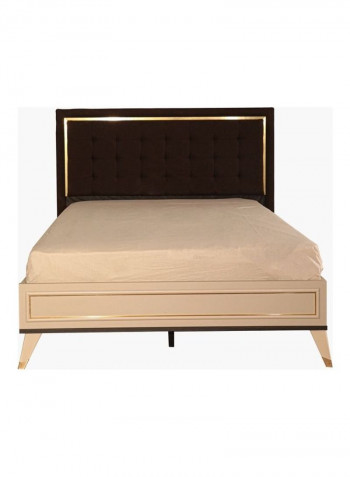 Messina Twin Bed Brown/Beige 120 x 200cm
