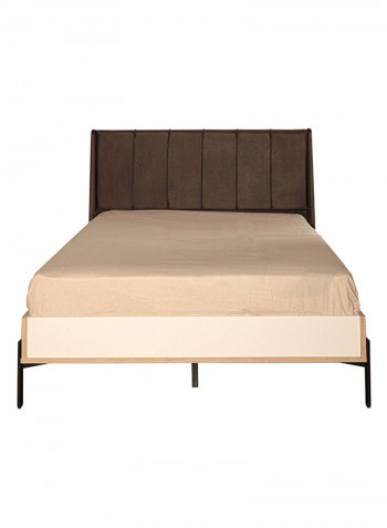 Portland Twin Bed Brown 205.6x100x131cm