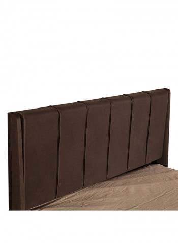 Portland Twin Bed Brown 205.6x100x131cm