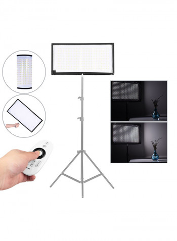 Flexible Cloth Roll-Up Handheld Led Video Photography With Remote Control Support