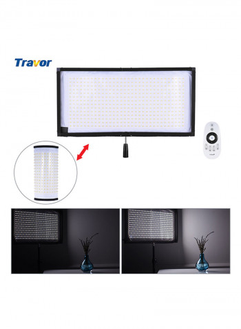 Flexible Cloth Roll-Up Handheld Led Video Photography With Remote Control Support