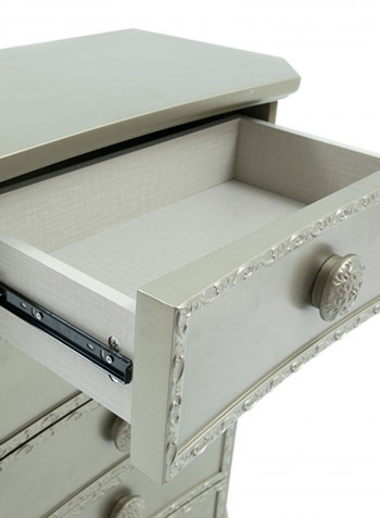 Ximena Chest Of Drawer Dark Silver