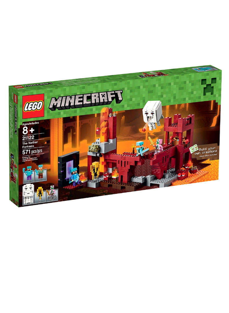 571-Piece Minecraft The Nether Fortress Building Set 21122