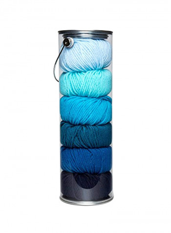 6-Piece Acrylic Yarn Set Pacific