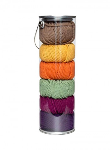 6-Piece Liberty Craft Yarn Eat Your Veggies