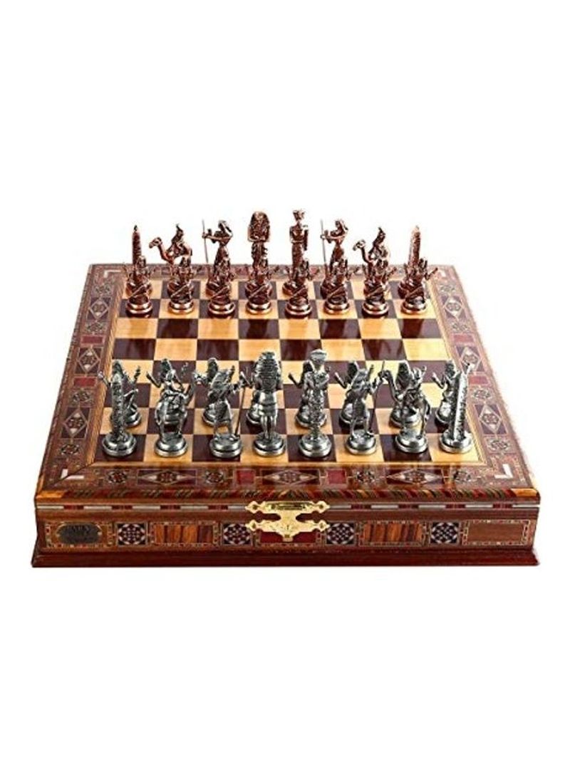 Ancient Egyptian Wooden Chess Set