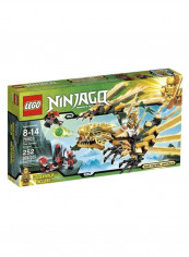 مجموعة لعبة بناء بتصميم التنين الذهبي من فيلم "Ninjago" مكونة من 252 قطعة طراز 70503