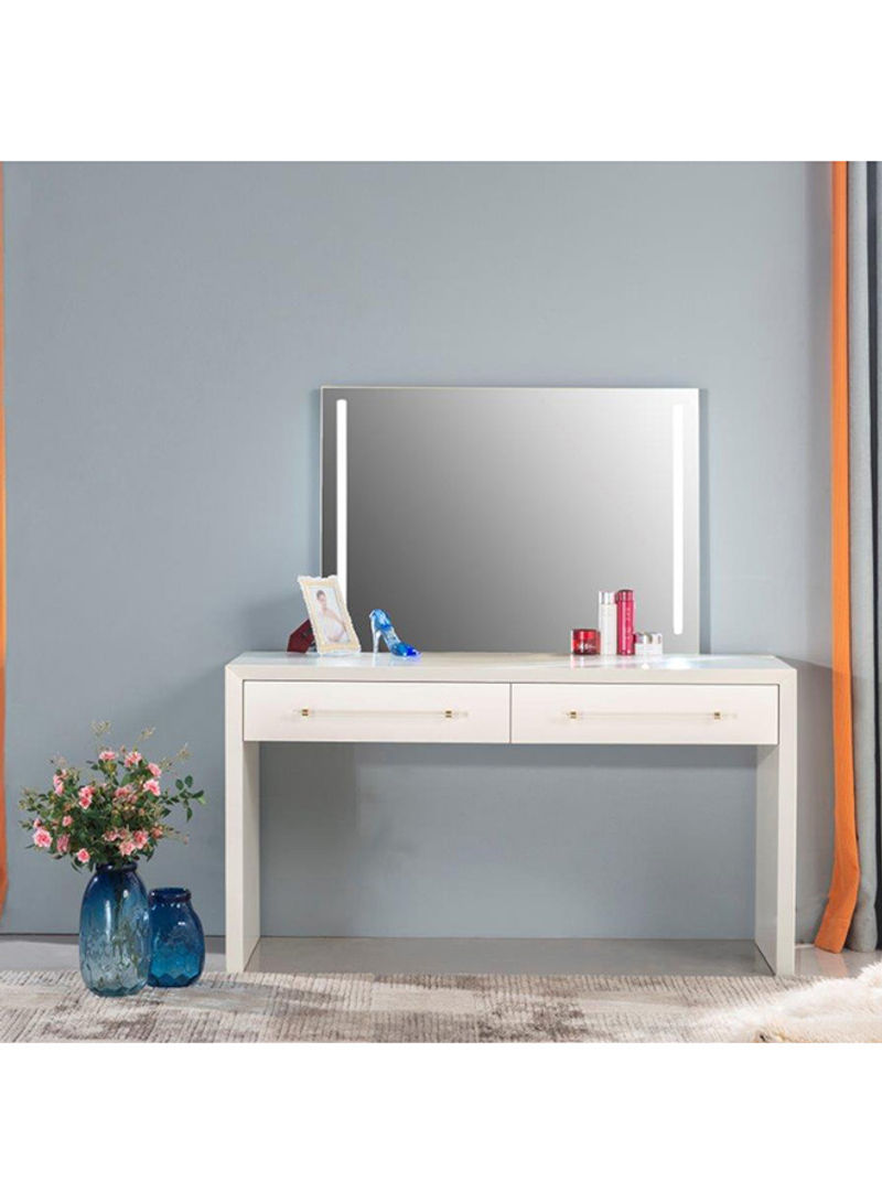 Deino Dresser And Mirror With Lighting Beige 140x60x76cm