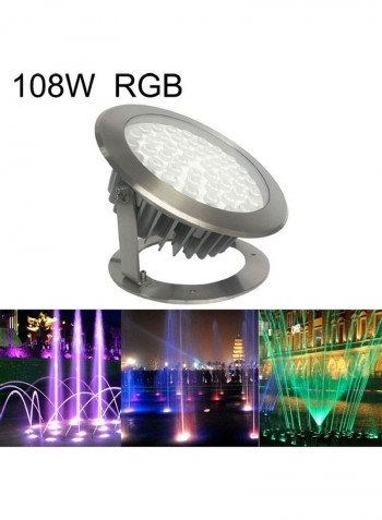 108W Landscape LED Underwater Light Multicolour 31x31x26centimeter