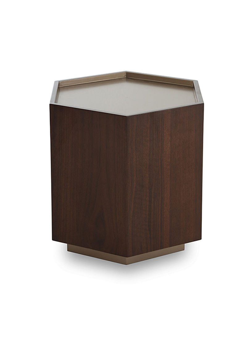 Domino End Table Brown 55x55x50cm