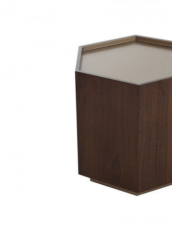 Domino End Table Brown 55x55x50cm