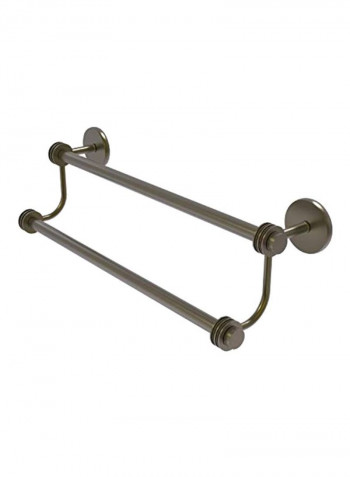 Double Tire Towel Bar Silver 30inch