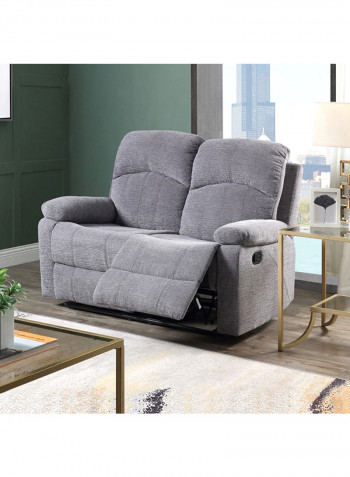 Jude 2-Seater Recliner Sofa Grey 94x142cm