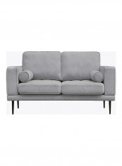 Micasa 2-Seater Sofa With Two Bolster Cushions Grey