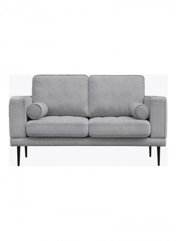 Micasa 2-Seater Sofa With Two Bolster Cushions Grey