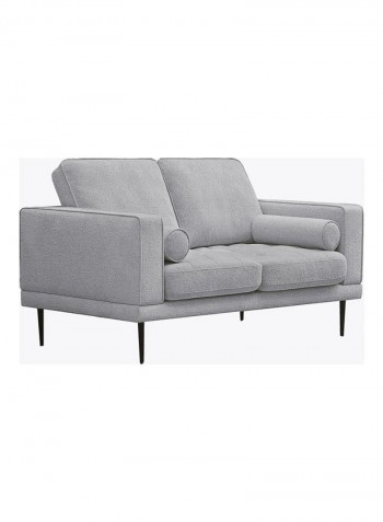 Micasa 2-Seater Sofa With Two Bolster Cushions Grey