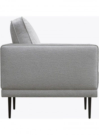 Micasa 2-Seater Sofa With Two Bolster Cushions Grey