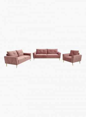 Turin Double Seater Sofa Blush Pink