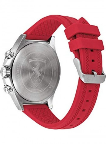 Men's Analog Wrist Watch with Silicone Strap