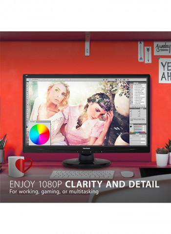 24-Inch Full HD LED Monitor Black