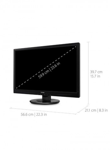 24-Inch Full HD LED Monitor Black