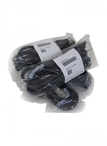 4-Piece Power Cable Black