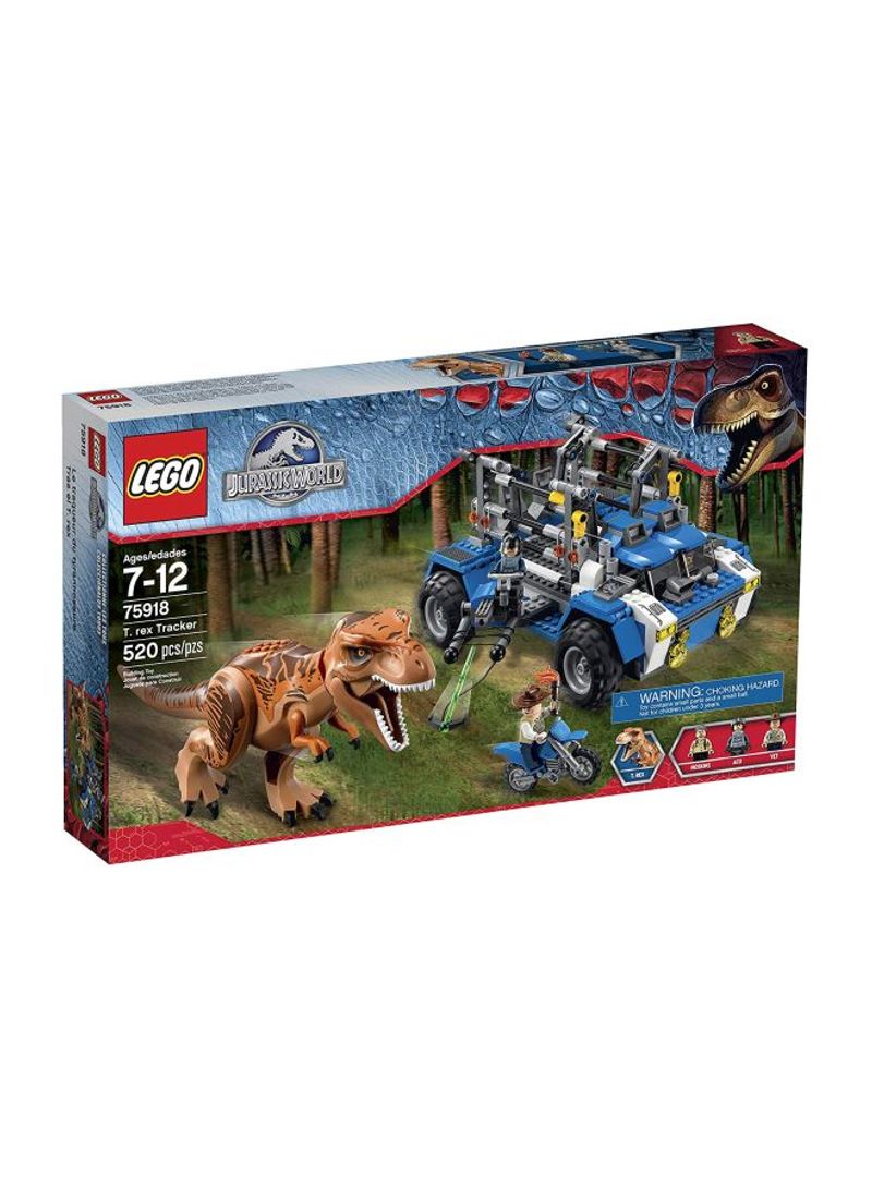 520-Piece Jurassic World T.Rex Tracker Building Toy Set 75918