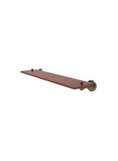 Dottingham Collection Wood Shelf Brown/Gold 22.5inch