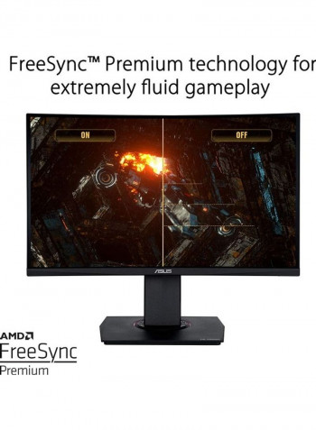 23.6-Inch TUF  VG24VQ Curved Gaming Monitor with 144Hz, Extreme Low Motion Blur, AMD FreeSync, 1ms Black