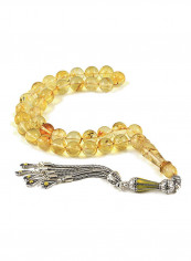 Baltic Amber Prayer Beads With Sterling Silver Components