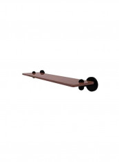 Wooden Bathroom Shelve Brown/Black 22inch
