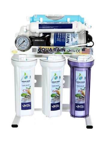 6 Stage Reverse Osmosis Water Purification System AR50GPD white
