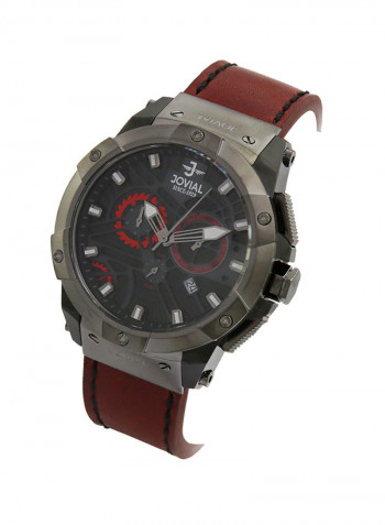 Men's Casual Leather Chronograph Wrist Watch 16075 GBLC 13 E