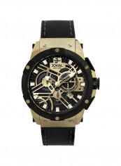 Men's Casual Leather Chronograph Wrist Watch 16075 GGLC 17-E