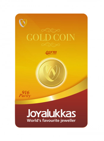22K Gold Coin, 4 Gram