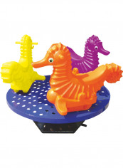 RW-15221 Kids Merry Go Round Seahorse 3 Seat 130cm