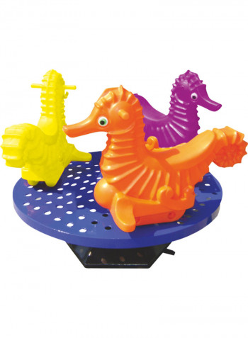 RW-15221 Kids Merry Go Round Seahorse 3 Seat 130cm