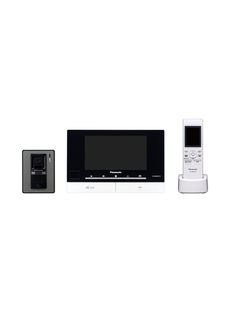 Video Intercom System With Wireless Monitor White/Black