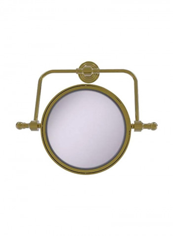 Retro Wave Collection Makeup Mirror Gold/Clear